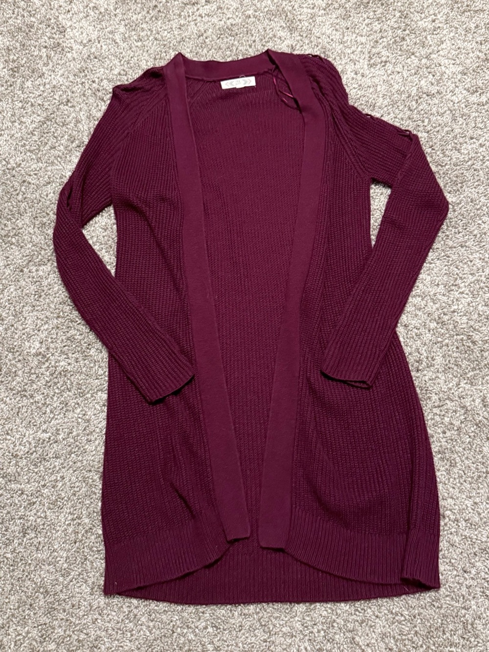 Pink Rose Cardigan Sweater